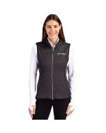 Cutter & Buck Women's Mainsail Sweater-Knit Full-Zip Vest
