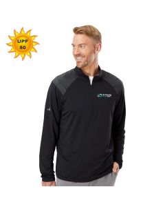 Adidas - Shoulder Stripe Quarter-Zip Pullover