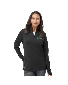 Adidas - Women's 3-Stripes Quarter-Zip Sweater