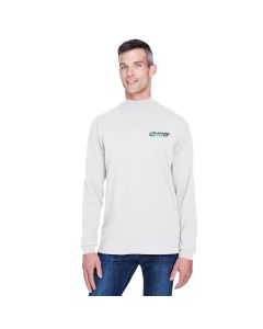 Devon & Jones Sueded Cotton Jersey Mock Turtleneck