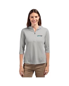 Cutter & Buck Women's Virtue Eco Pique Recycled Half-Zip Hoodie
