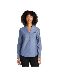 Port Authority - Ladies Longsleeve Chambray Easy Care Shirt