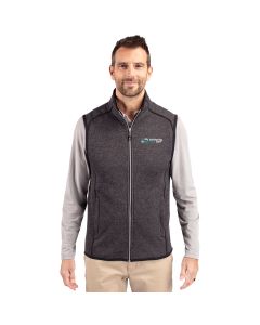 Cutter & Buck Men's Mainsail Sweater-Knit Full Zip Vest
