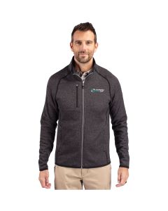 Cutter & Buck Men's Mainsail Sweater-Knit Full Zip Jacket