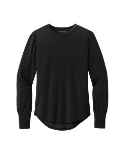 Mercer + Mettle Women's Stretch Jersey Longsleeve Blouson Top