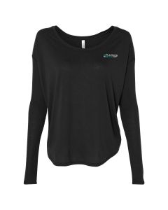 Bella + Canvas - Women’s Flowy 2x1 Ribbed Long Sleeve Tee